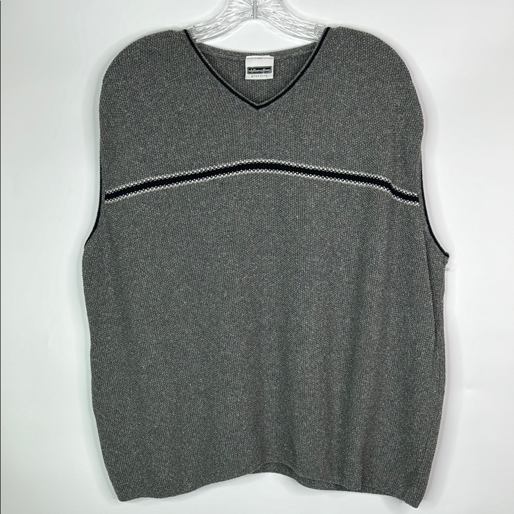 Vintage Xhilairation Grey Sweater Vest Plus Size 2X 90s Y2K